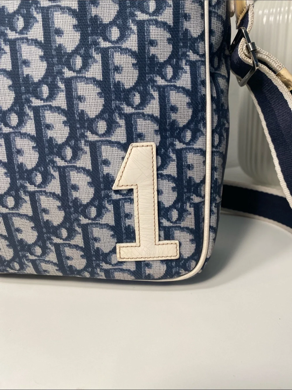 Vintage Christian Dior John Galliano Oblique Trotter Number 1 Messenger Bag - Picture 13 of 17